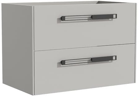 Vente-unique - Waschbeckenunterschrank Felna -L 79.4cm x B 45.5cm x H 55cm- MDF - grau