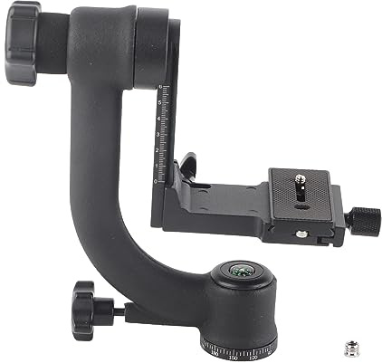 360-Grad-vertikaler, omnidirektionaler, freitragender, drehbarer Kugelkopf, Stativ-Kugelkopf-Stabilisator mit Schnellwechselplatte, 1/4‑ bis 3/8‑Zoll‑Anschluss für Wildlife‑ und