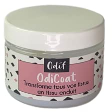 Odif OdiCoat – Efecto tejido recubierto – Gel impermeable y protector para tejidos – Gel a base de agua, sin bisfenol, fabricado en Francia – 150 ml