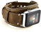 Leotop Compatible avec Apple Watch Bracelet 49mm 45mm 44mm 42mm,Bande en Cuir Véritable Strap avec Boucle en Acier Inoxydable Compatible iWatch Ultra Series 8/7/6/5/4/3/2/1 SE (49/45/44/42 mm, Café)