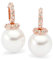 NANA KAY Fashion Pearl ST1055 - Orecchini in oro rosa con perla di conchiglia