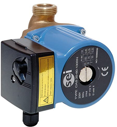 SEI ACSCAS 20-60BN Acqua Calda Sanitaria Pompa, L-130 mm Lunghezza