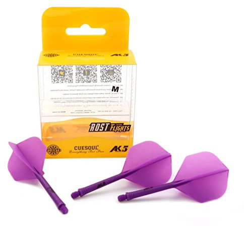 CUESOUL ROST Personalisierte Integrierte Dartschäfte und Dartflights Strandard Shape, 3er Set (CSAK-54XYS)