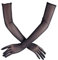 YBFBSJK Tüll Handschuhe Schwarz Damen Lange Hochzeit Braut Handschuhe Hochzeit Handschuhe Opern Party Handschuhe Durchsichtige Handschuhe Damen Oper Handschuhe für Halloween Tanz Kostüm Abend Party