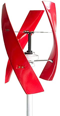 FGDSA Turbine Eoliche da 12000 W, Generatore Eolico Verticale con Controller On Grid Inverter Trifase con 3 Pale per Uso Domestico (48V)