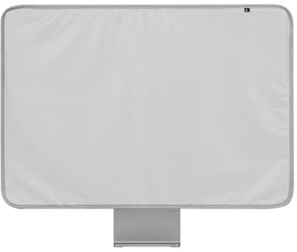 Copertura antipolvere per monitor per computer a colori da 24 pollici per IMac Copertura per schermo LCD Protezione antipolvere con rivestimento interno morbido per IMac (grigio argento)