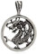 NKlaus Kettenanhänger Chinesischer Drache Schmuck 925 Silber 2,4cm Talisman Anhänger 7468