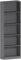 Vida Designs Cambridge 5 Tier Extra Large Bookcase, Grey Wooden Shelving Display Storage Unit Office Living Room Furniture