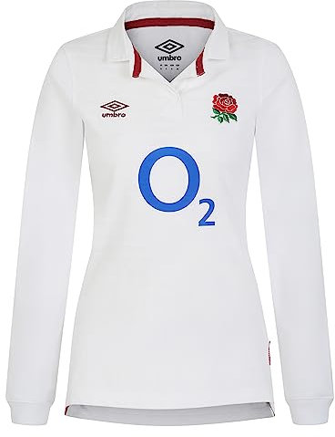 Umbro Womens England Home Jersey Long Sleeve Top White M