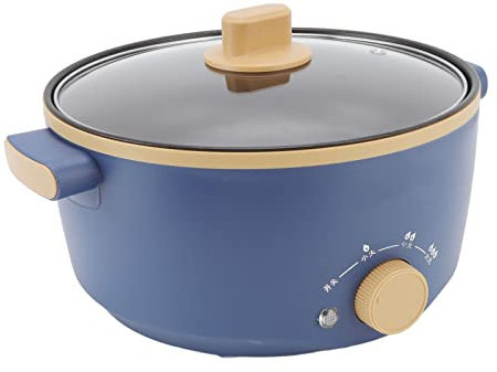 Electric Pot, 2.5L Large Capacity 800W 3 Speed ​​Control Electric Cooker Easy Cleaning for Bedroom (UK Plug 220V)