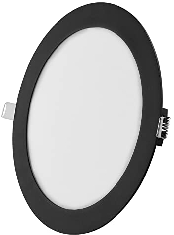 EMOS LED Panel 18 W, runde 1600 lm Einbauleuchte, Deckenleuchte inkl. LED-Treiber, Durchmesser 22,5 cm, extra flach Einbautiefe 2,1 cm, 3 einstellbare Lichtfarben warmweiß-neutralweiß (3000-000K)