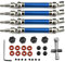 Palumma RC Antriebswelle, vorne und hinten, Universal-Antriebswelle für ARRMA 1/10 3S NEW BIG ROCK v3 RC Metall CVD Antriebswellen-Set Ersatzteil (blau)