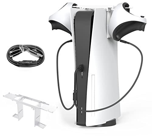Für PSVR2 VR Headset Spiel Griffe Stand, Kabellose Headset Halterung mit 60cm Ladekabel
