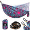 NATUREFUN Ultraleichte Reise Camping Hängematte | 300 kg Tragkraft (275 x140 cm),Atmungsaktiv,Schnelltrocknendes Hängematten |2 x Premium Karabiner,2 x Schlingen Inbegriffen | Draußen Drinnen Garten