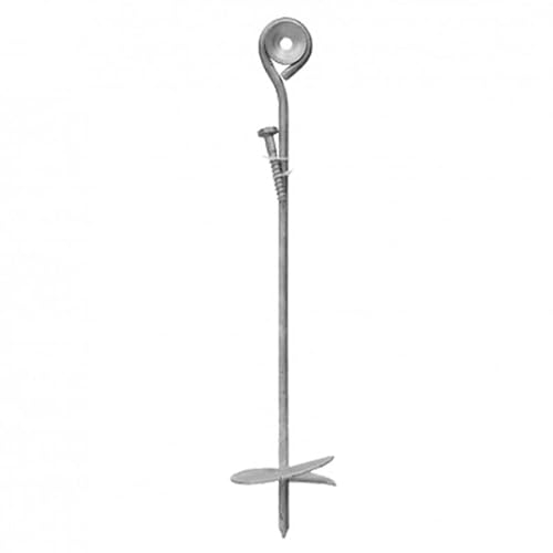 Ground Screw HELIX Galvanised Heavy Duty Anchor Playhouse Trampoline 460x100mm - Pack of 1