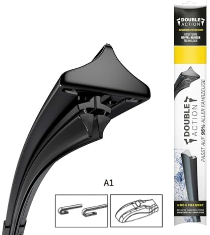 Scheibenwischer Set für Frontscheibe - Double Action - kompatibel mit Honda HR-V Bj. 08/15- Länge: 650mm/450mm