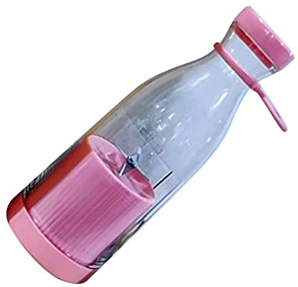 Qcwwy Mixeurs de Taille Personnelle, 6 Lames 40 W Haute Puissance Rechargeable Portable Mini Presse-Agrumes de Voyage Mignon 300 ML Mélangeur électrique Portable avec