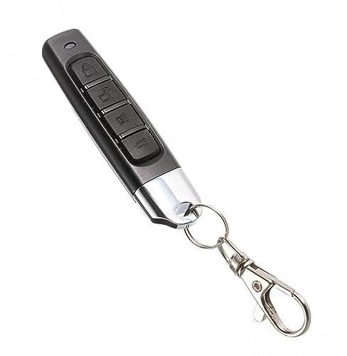 Irfora Auto Garage Telecomando Duplicatore Codice Scanner Allarme di Sicurezza Cancelli Elettronici 4 Chiavi Duplicatore Chiave Telecomando(Nero,2PCS)
