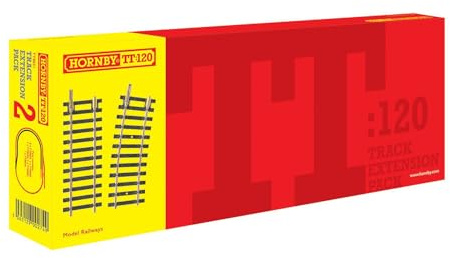 Hornby TT8031 TT Gauge Track Pack 2 – Zusätzliche Gleise für Modelleisenbahn-Sets, Spielzeugeisenbahn-Gleisteile, beinhaltet: 6 x TT8004, 1 x TT8007, 1 x TT8009, 3 x TT8002, 1 x TT8010 – Maßstab 1:120