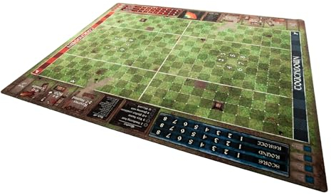 playmats.eu BB070 Blood Bowl Gummimatte für Kampfspiele, 90x70 cm / 35.5x27.5