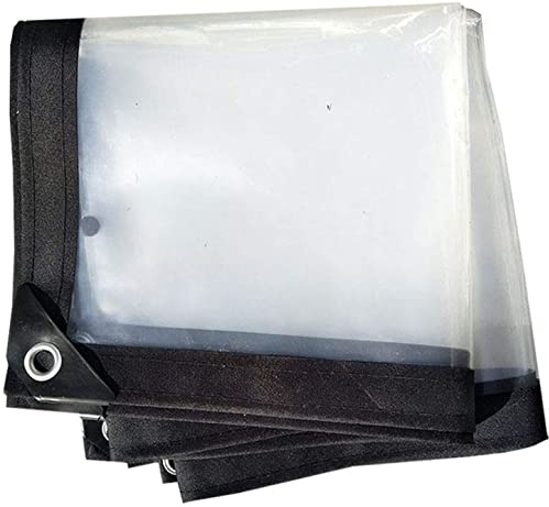 Small Tarp Waterproof 4X5M, Tarpaulin Cover Waterproof, Transparent Tarp Waterproof, With Aluminum Grommets, Rot, Rip And Tear Proof, Clear Tarp Waterproof, APZKNHDA, Clear,transparent, 5 * 5m