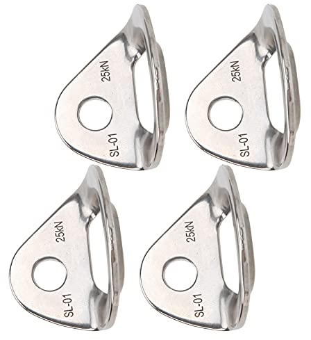 SUNGOOYUE Juego de Ganchos de Anclaje, 4 Piezas Percha de Escalada de Acero Inoxidable con Capacidad de 2500 Kg para Escalada en Roca