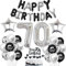 70. Geburtstag Deko Schwarz Silber für Mann und Frau - Tortendeko, Dekoration, Party Ballons - 70 Jahre Feier Set