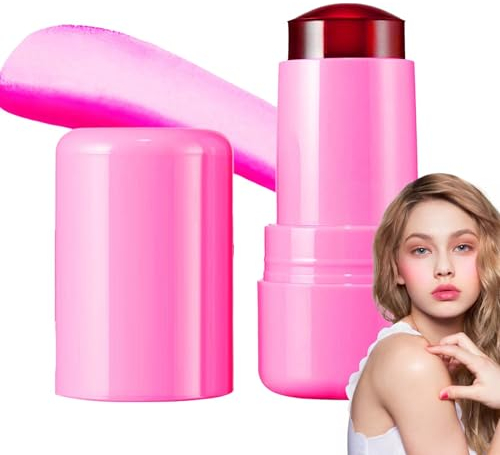 Milk Jelly Blush Stick, Milch Make Up Gelee Rouge, Milch Gelee Rougestift, 0,18 Oz Milchlippen Und Wangenstift, Make Up Rouge Für Wangen Und Lippen, Wangentönung, Aufbaubares Aquarell Finish
