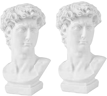 Housoutil 2 Stück David Statue Nachtlicht Nachtlicht Lampe Kinderlampe Schlafzimmerlampe Schreibtischlampe Kinderzimmerlampe Tischlampe Nachtlampe Nachttischlampe Kinderlampe