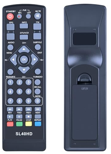 GOUYESHO Ersatzfernbedienung SL 40 HD passend für Comag M01 HD25 Micro M80HD Micro M25HD Satellitenreceiver