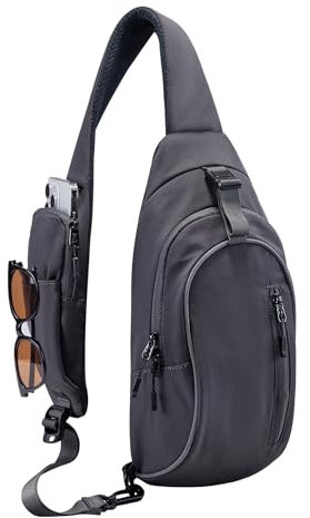 WATERFLY Brusttasche Schultertasche Umhängetasche Herren Klein Männerhandtasche Sling Bag Damen Tasche Messenger Crossbody Bag Crossbag für Outdoor-Sportarten Reise Radfahren Wandern