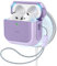 ESR für AirPods 4 Hülle, kompatibel mit AirPods 4 Gen (2024) (USB-C), Unterstützt kabelloses Laden, Schutzhülle mit Handschlaufe, Magnetischer Deckel, Orbit Hybrid Hülle, Lila