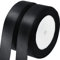 KINGLAKE 44m Satinband Geschenkband Schwarz - 20mm Schleifenband, Seidenbänder, Geschenkbänder Stoffband, Seidenband, Ribbon Band, Dekobänder für Schleifen, Hochzeit, Halloween, Basteln