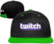 Twitch Logo Adjustable Snapback Hip-hop Cap Baseball Hats Kellygreen