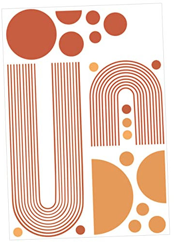 TOYANDONA Moderne Geometrische Wandtattoos Selbstklebend Pvc Wandpaneele Abnehmbar Wohnraum Tapetenaufkleber Boho Wohnzimmer Dekor Für Glatte Oberflächen