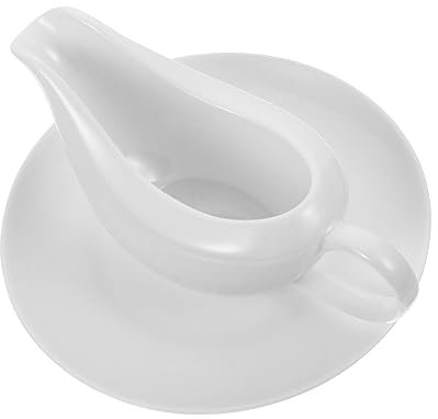 Amosfun Salsera Con Forma De Elegante Recipiente Para Salsa Con Asa Para Almacenar Salsa Para