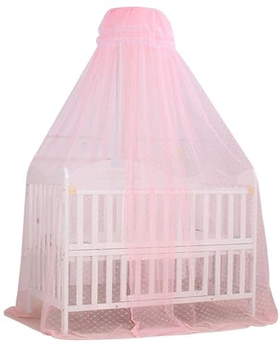 Cuna de cuna, dosel de cama de altura ajustable de 2x5.5m con malla encriptada, carpa de red para bebés, red de cortina de cúpula colgante transpirable para un dormitorio para niños pequeños