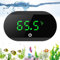 LOFICOPER LED Aquariumthermometer, Kabelloses Digital Marine Thermometer mit ℃/℉, LED-Touch Display, Wasser Thermometer für Süßwasser, Meerwasser - Schwarz
