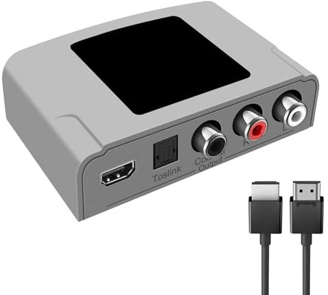 Limtula 4K HDTV Sound Extractor 1080P zu optischem und Stereo-Ausgang, einfaches Plug-and-Play, für BluRay-Player und Computer