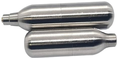 LZZYFPX Capsule de CO2 Rechargeable Haute Pression 8 g 12 g Cylindre en Acier Cartouche de CO2 réutilisable for Pompe à air de souffleur de système de gaz BB Boback(8g unthread,3Pcs)