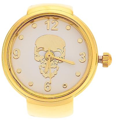 COLLBATH Ringuhr Aus Edelstahl Und Glas Verschleißfest Und Tragbar Für Partys Und Verabredungen Einfach Zu Kombinieren Mit Kleidung