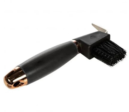 HKM Gel Hufkratzer, Schwarz/Rosegold, One Size