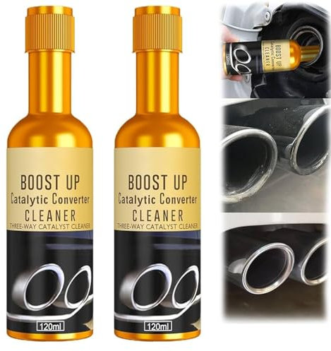 XLTXWD 2Pcs 120ml Petrol, Catalytic Convertor Cleaner Petrol, Catalytic Converter Cleaner - Fuel & Exhaust System Auto Parts - Removes Carbon Deposits for Gasoline Cars - Oil-Based Formula