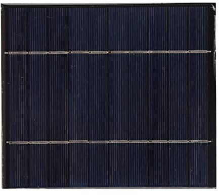 BAFOVY Tragbares 2,5-W-Solarpanel, Monokristalline Solarzelle, USB-Anschluss-Ladegerät für Telefone und Akkus, Ideal für Camping und Outdoor-Aktivitäten