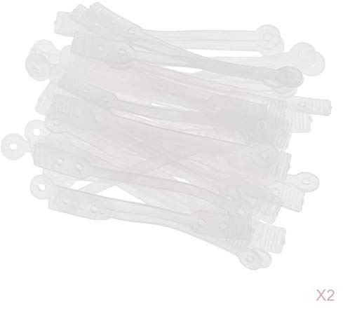 Yunmeryker Set di 2 Confezioni Da 50 Elastici Riutilizzabili per Bigodini per Permanente, Strumenti di Fissaggio