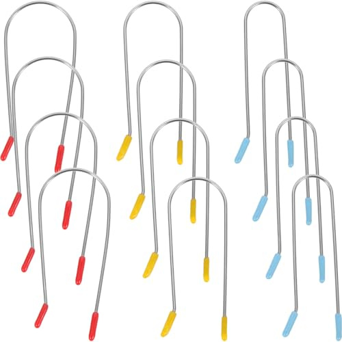 24 Pièces Clips Métalliques en Acier 304 pour Bigoudis Chauffants | Pinces Fixes en U, Usage Maison Diy, pour Perm, Vagues et Boucles Rétro, Style Simple Élégant