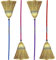 Faulk's Large Coloured Handle Corn Broom: Pistachio