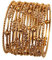 Touchstone Armreif Sammlung filigran Draht gelb Faux Citrin Korn Arbeit Bälle Designer Schmuck Metall Armreifen Armbänder für Damen 2.5 Citrine