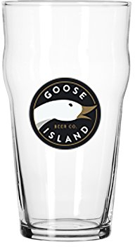 L'île d'oie Signature Nonic Verre à bière, 2-pack