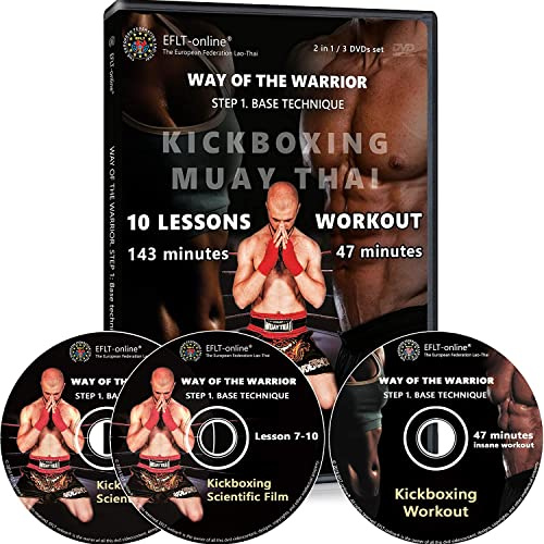 EFLT-Online Kickboxing Dvds Workout 47 Minutes - and Instructional Kickbox Muay Thai Video Training 10 Lessons 143, for Women Men